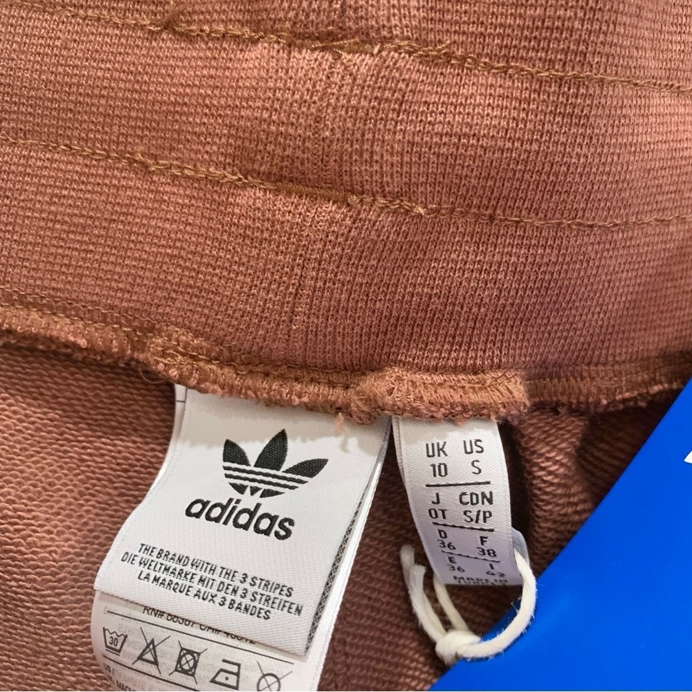 🤎 ADIDAS Rust Orange Rhinestone Embellished Tracksuit Set - Picture 13 of 14